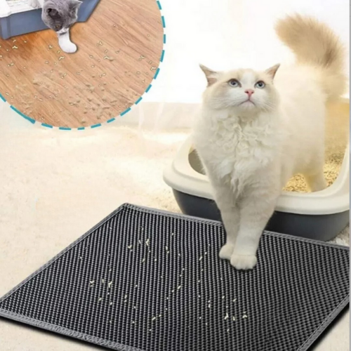 ⁠AktaşPet - Elekli Kedi Tuvalet Önü Paspası Kedi Kumu Paspası