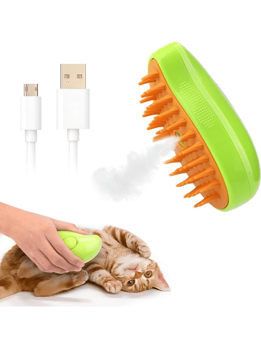 AktaşPet - Silikon Masajlı Tüy Toplama Tarağı